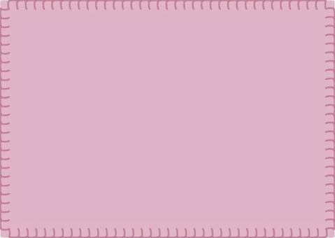 Blanket stitch frame pink Blanket stitch frame pink