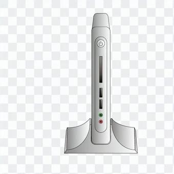 Small size personal computer (silver) Small size personal computer (silver)