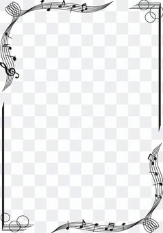 Music monochrome frame Music monochrome frame
