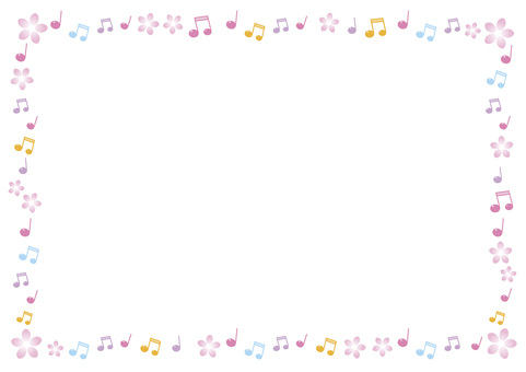 Spring note frame Spring note frame