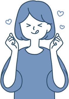 Appetite woman want to eat fun heart Appetite woman want to eat fun heart