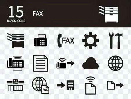 FAX icon set FAX icon set