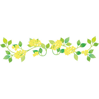 Flower Garland Line Flower Garland Line