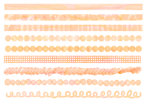 Watercolor line decoration set Watercolor line decoration set