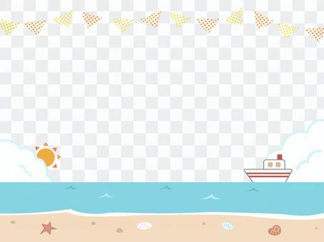 Sea garland frame sideways Sea garland frame sideways