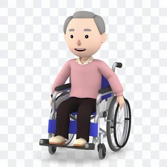 Wheelchair old man 08 Wheelchair old man 08