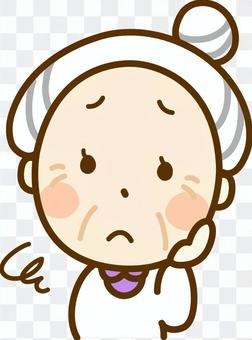 Embarrassed face granny Embarrassed face granny