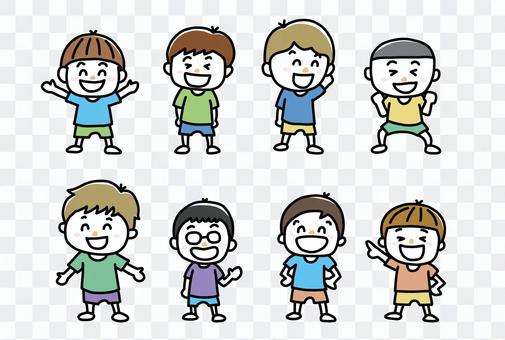 Boy smile set Boy smile set