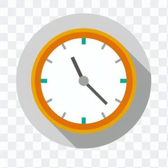 Flat icon - wall clock Flat icon - wall clock
