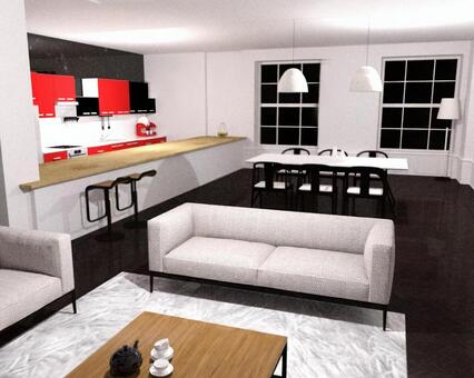 Living room dining room background Living room dining room background