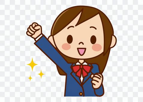 School girls - Guts pose School girls - Guts pose