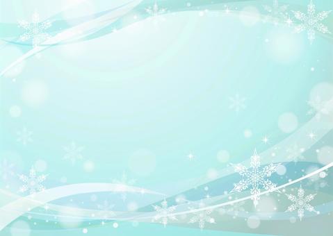 Snow Crystal Frame Ice Blue Snow Crystal Frame Ice Blue