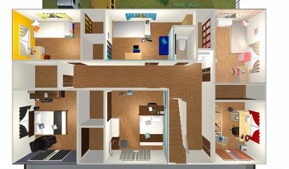 7LDK Floor Plan ① (3D 3D · 2nd floor only) 7LDK Floor Plan ① (3D 3D · 2nd floor only)