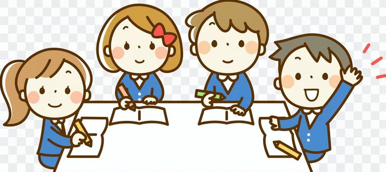 Children taking classes Children taking classes