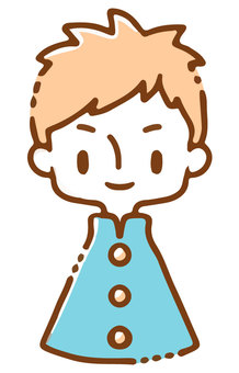 Gakuran boy image_simple color Gakuran boy image_simple color