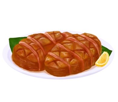 Thick sliced beef tongue steak Thick sliced beef tongue steak