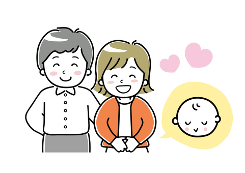 A couple with a baby in their stomach in early pregnancy 2 A couple with a baby in their stomach in early pregnancy 2