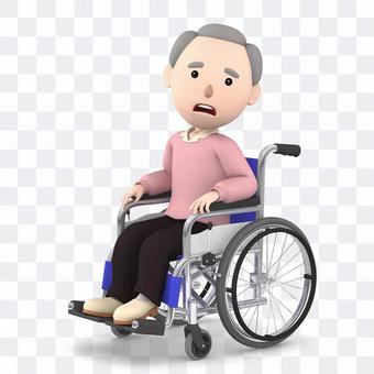 Wheelchair old man 06 Wheelchair old man 06