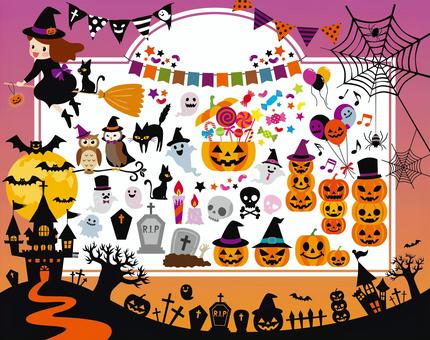 Halloween material set 01 Halloween material set 01