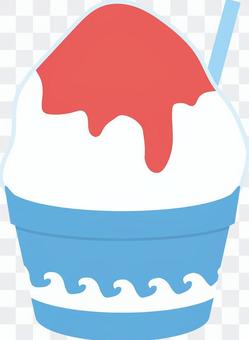 Shaved ice strawberry Shaved ice strawberry