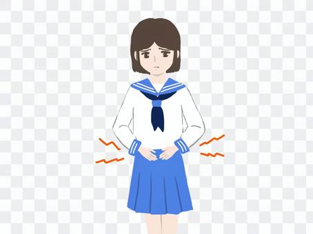 Girl stomach condition Girl stomach condition