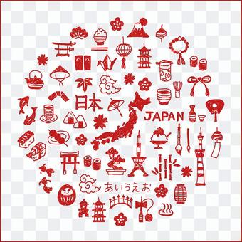 Japanese style Japanese icon set Japanese style Japanese icon set