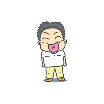 Cheerful relatives uncle Cheerful relatives uncle
