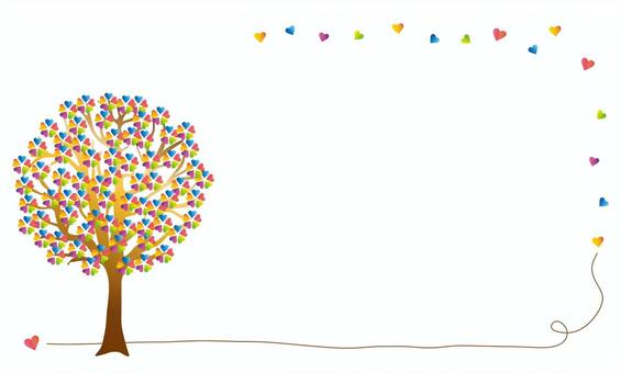 Rainbow color flower tree Rainbow color flower tree