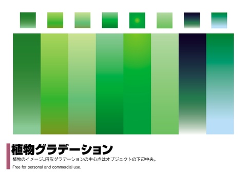 Plant gradation Plant gradation