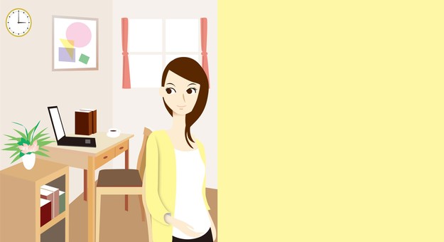 部屋女性201701-E黄色 部屋女性201701-E黄色