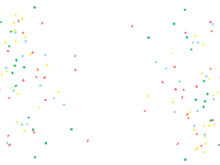 Frame material with confetti on both sides Frame material with confetti on both sides