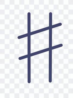 Sharp sign music note Sharp sign music note