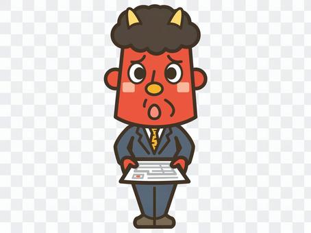 節分が終わり就活をはじめる赤鬼002 節分が終わり就活をはじめる赤鬼002