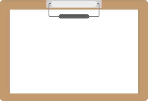 Horizontal binder with blank paper (brown) Horizontal binder with blank paper (brown)