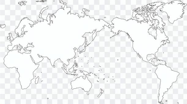 World map drawing World map drawing