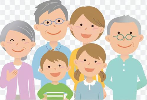 80708. Three generations family, upper body 80708. Three generations family, upper body