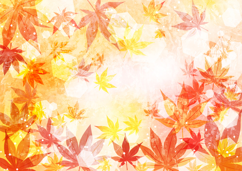 Oil color wind red leaves background Oil color wind red leaves background