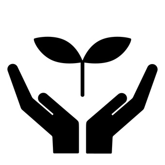 Hand nature icon Hand nature icon