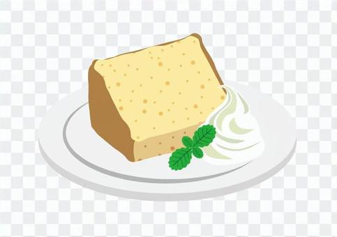Chiffon cake without cut lines Chiffon cake without cut lines