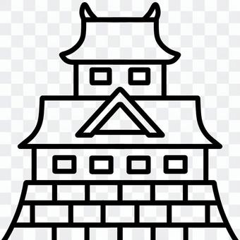 Japanese castle (line art) Japanese castle (line art)