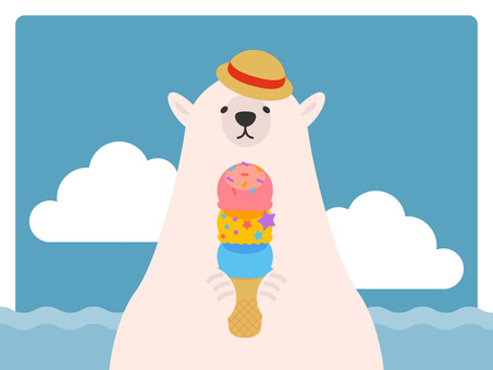 Polar bear iced Polar bear iced