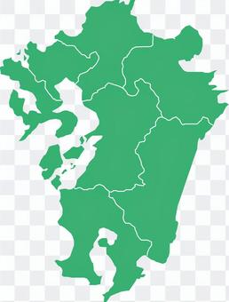 九州地图県立边界有 九州地图県立边界有
