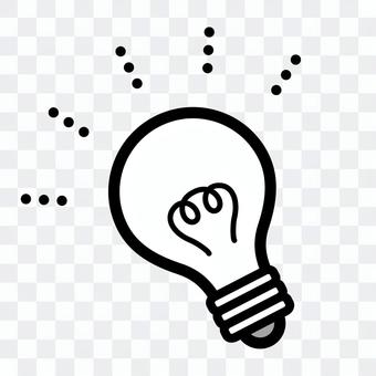 Light bulb symbol (white) Light bulb symbol (white)