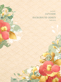 New Year's card Qinghai wave Japan background 21 New Year's card Qinghai wave Japan background 21