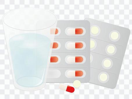 Medicine and water Medicine and water