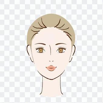 Smiling woman's face Smiling woman's face