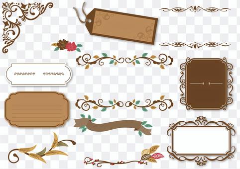 Seasonal material 026 frame set Seasonal material 026 frame set