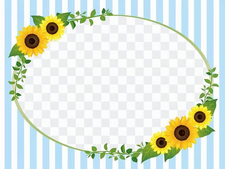 Tatami and sunflower frame · Striped background 01 Tatami and sunflower frame · Striped background 01