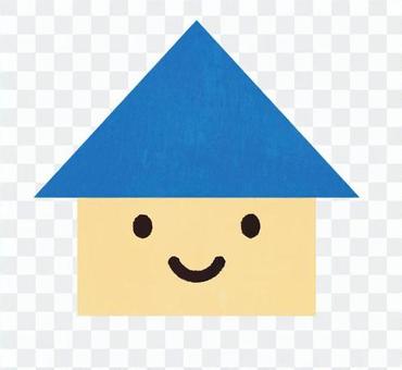 Blue roof house Blue roof house