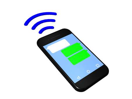 During smartphone communication During smartphone communication